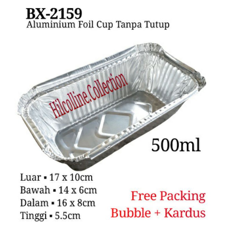 @10pcs Aluminium Foil Cup BX2159 Tanpa Tutup