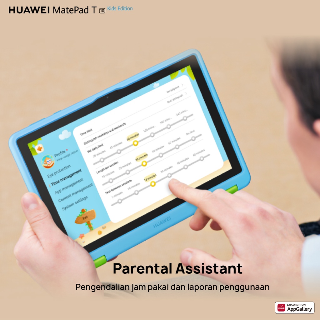 Huawei MatePad T10 Kids Edition Tablet 2GB/32GB Mainan Anak-anak Original Garansi Resmi