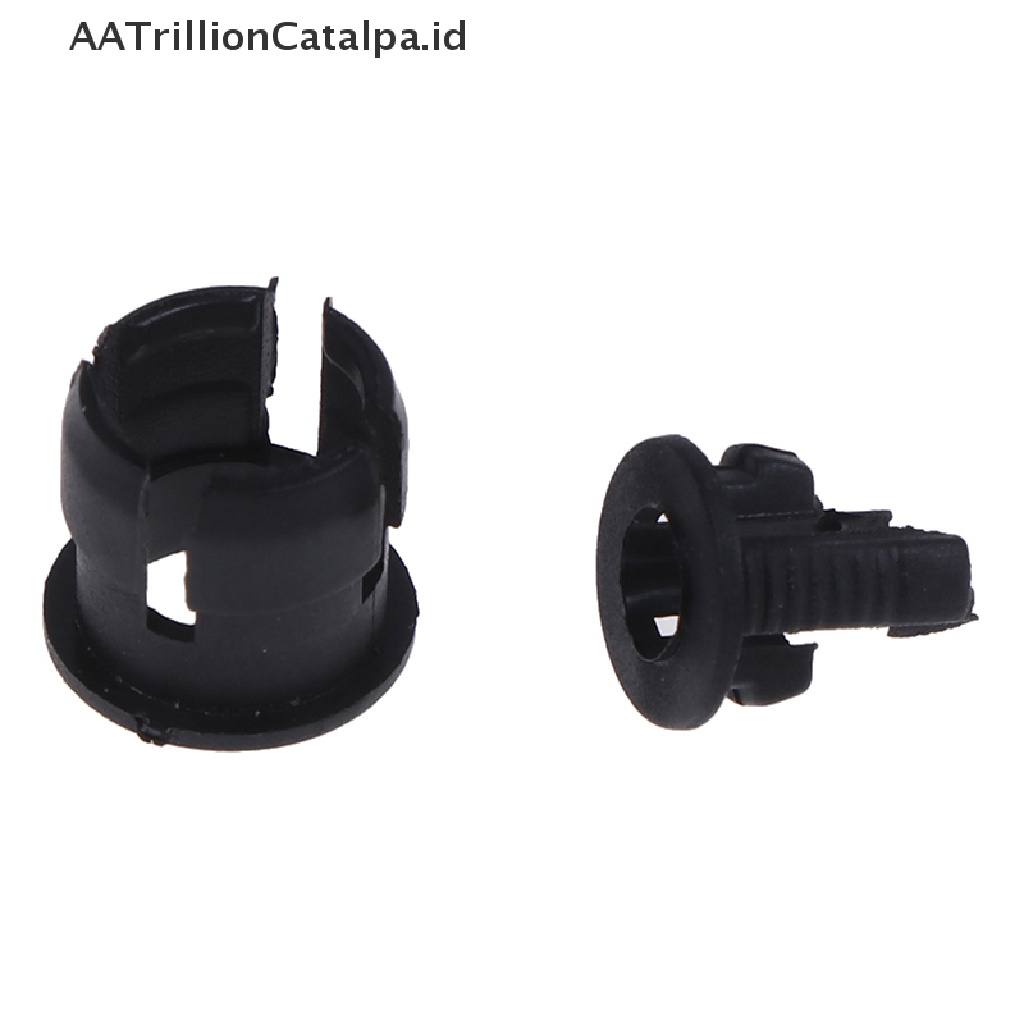 (AATrillionCatalpa) 20 Set Klip Holder Lampu LED Bahan Plastik Ukuran 3mm / 5mm Dengan ring Luar