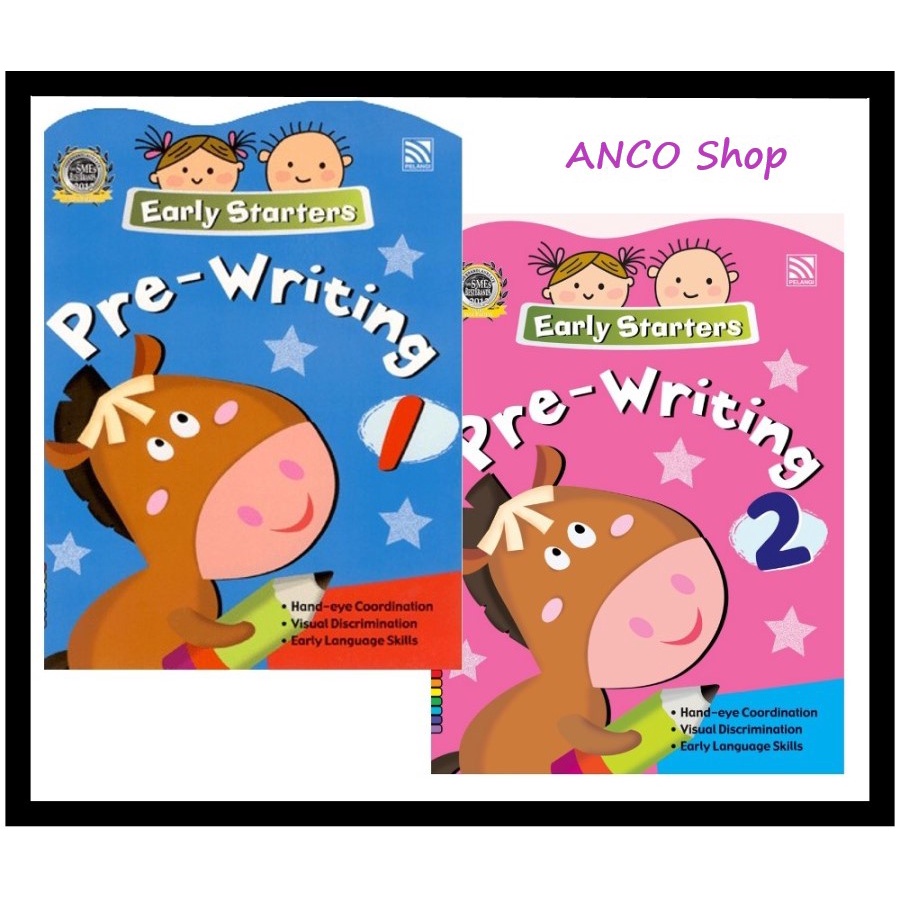 

Early Starter Pre Writing Activity Book for 2 years Preschool Buku - PreWriting 1-2