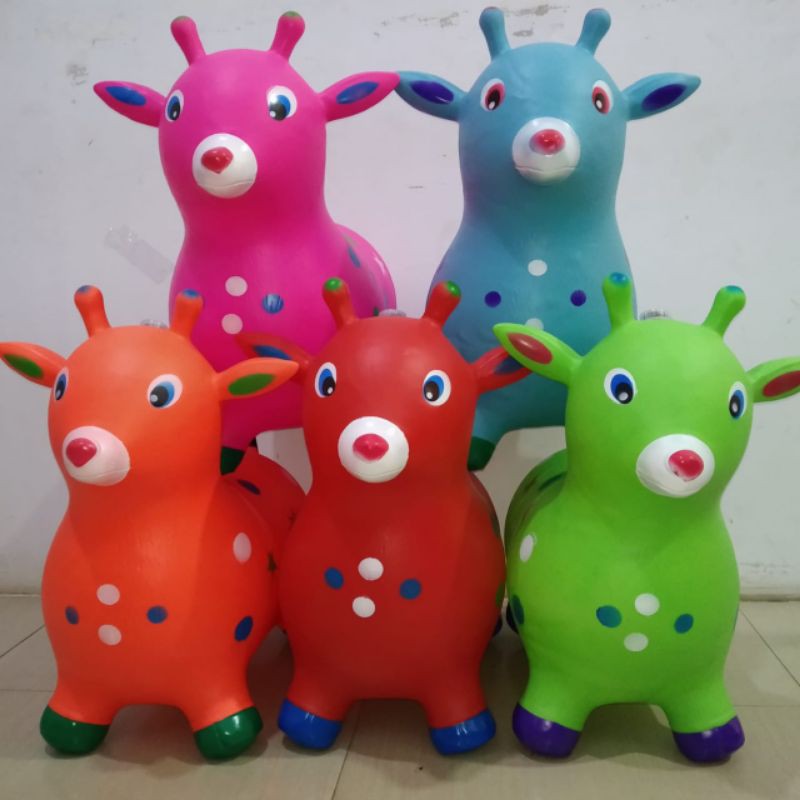 Animal Jumping Karet Musik Lampu RUSA