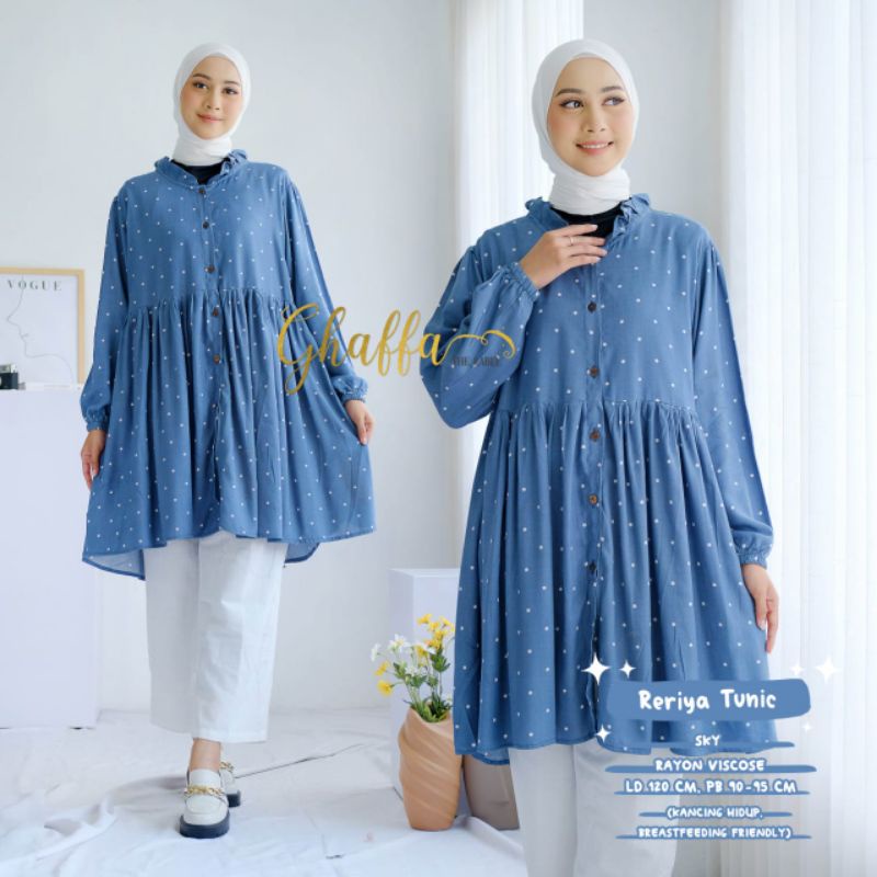 Reriya tunik by ghaffa the label / Tunik muslimah polka