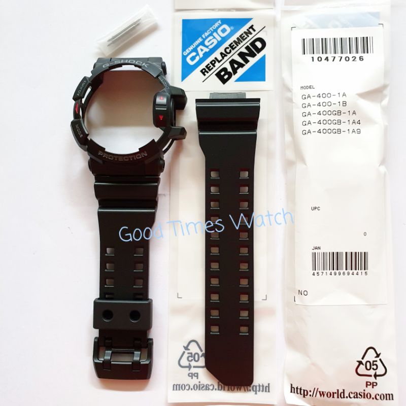 PAKET STRAP BEZEL G-SHOCK GA-400-1B GA 400 Casio Original - Fit GA 400GB