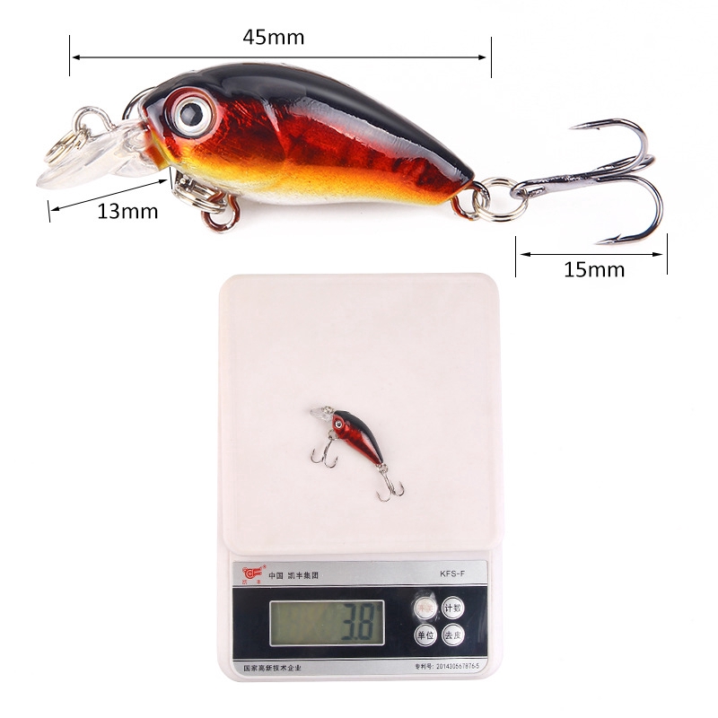 Umpan Mancing Mini Minnow Lure relix nusantara Clouser Minnow Top Water Lure Umpan Ikan Alat Pancing 1PCS 3.8g/4.5cm Alat Pancing Murah Umpan Mancing Plastic Bait Umpan Pancing Buatan Umpan Pancing Kail Pancing