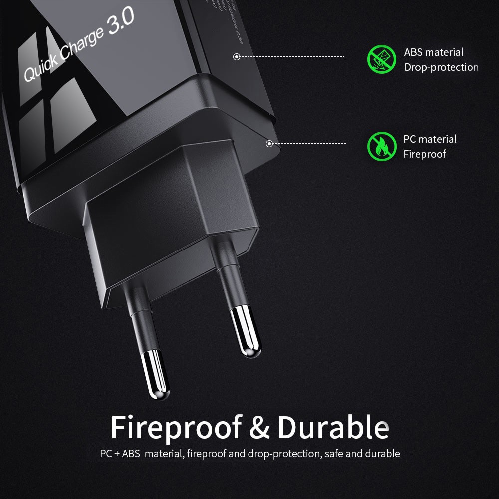 Charger USB Fast Charging QC3.0 4 Port 48W - QC-04