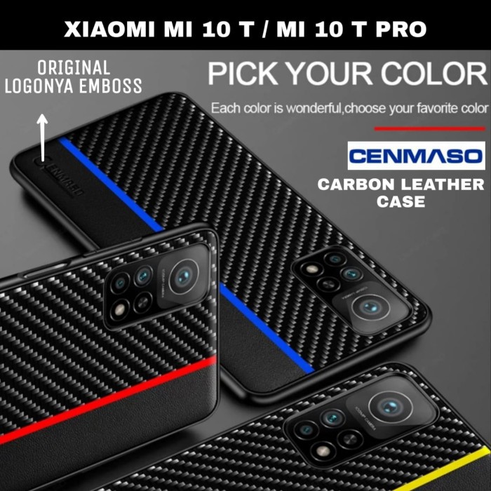 CASE XIAOMI 11 LITE CASING CARBON FIBER LEATHER CASE CENMASO XIAOMI 11 LITE