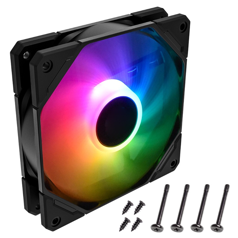 Bt 120mm ARGB CPU Cooling Silent Chassis Kipas Pendingin 12V 4Pin CPU Komputer Heatsink