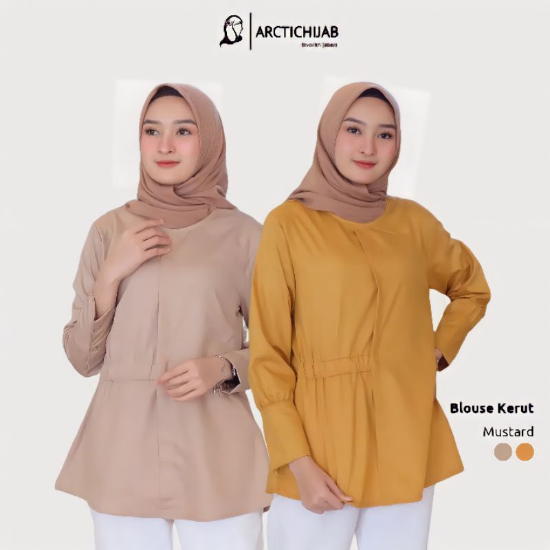 Blouse Kerut | Atasan Wanita Bahan Toyobo