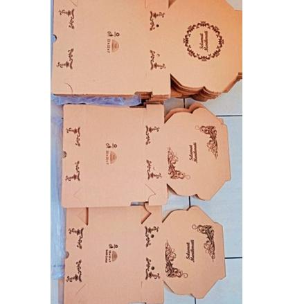 

㊋ Promo!! (MOTIF) DUS NASI 18X18 DUS R8 COKLAT MOTIF KOTAK NASI + MIKA TERBARU 3090 ☀