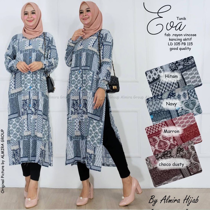 tunik rayon murah Dan nyaman by Almira hijab