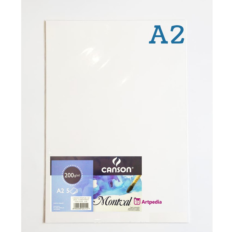 

CANSON MONTVAL A2 200G, 5 SHEET/PACK