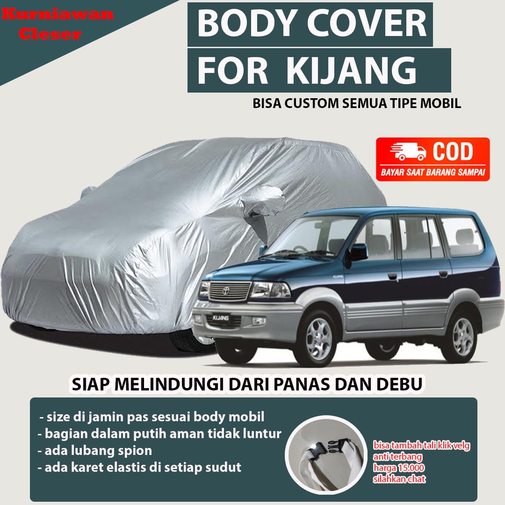 Cover Body Mobil Kijang Long Kapsul / Selimut Mobil Sarung Cover Body Mobil / Pelindung Kijang Long 