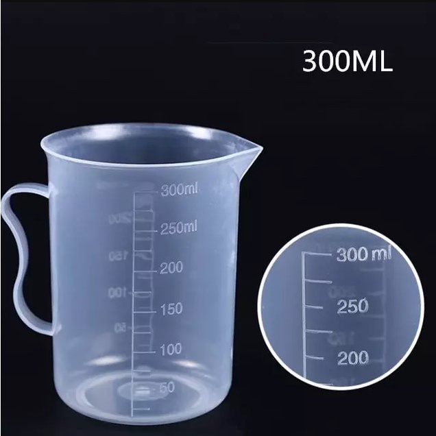 Gelas Ukur plastik / Cangkir Ukur Plastik /Gelas Takaran Handle 250ML 500ML 1000ML