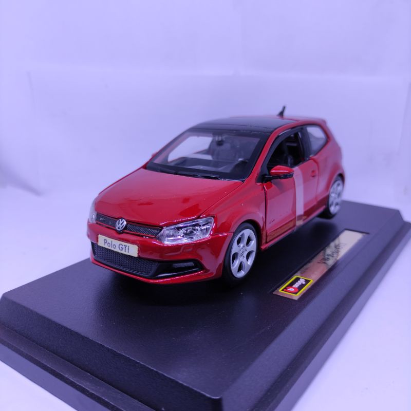 Diecast Miniatur Mobil Volkswagen Polo GTI Diecast Mobil VW polo GTI 1:24 murah