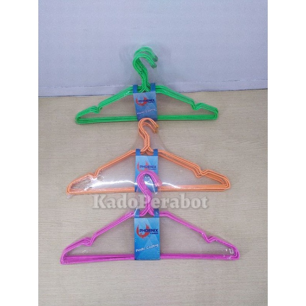 PROMO GANTUNGAN BAJU KAWAT MURAH LAPIS ANTI KARAT - HANGER BAJU KAWAT MURAH - GANTUNGAN HANGER JEMURAN