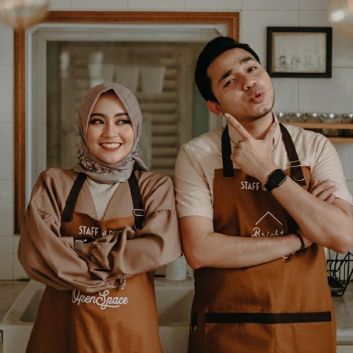 Terlaris❤❤ Celmek barista/cafe/kopi/ Celemek Apron Barista Waitres Celemek masak - Drill Premium