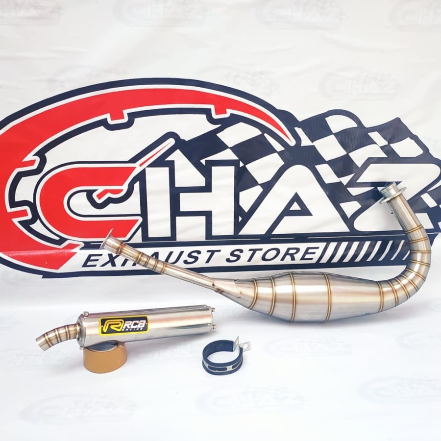Jual Knalpot Untuk Motor RX King RCB Stainless Model Repsol