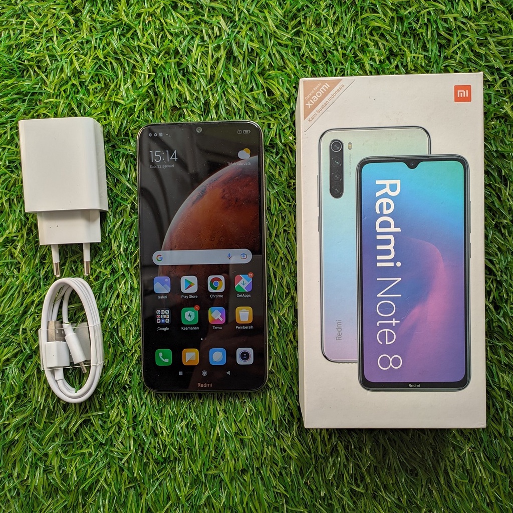 HP SECOND XIAOMI REDMI NOTE 8 4/64GB FULLSET HANDPHONE SECOND HP SEKEN HP BEKAS MURAH-4
