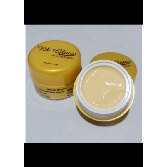 Cream NK Glow ORI pemutih wajah menghilangkan flek hitam dan jerawat
