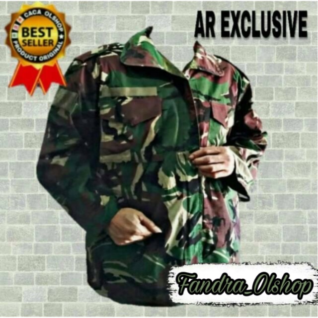 Jaket Loreng TNI / ABRI / MALFINAS Bolak Balik Merk AR Original. Kualitas Terbaik 