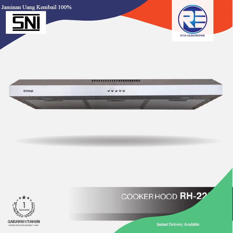 Cooker Hood Rinnai RH 229 B Penghisap asap kompor