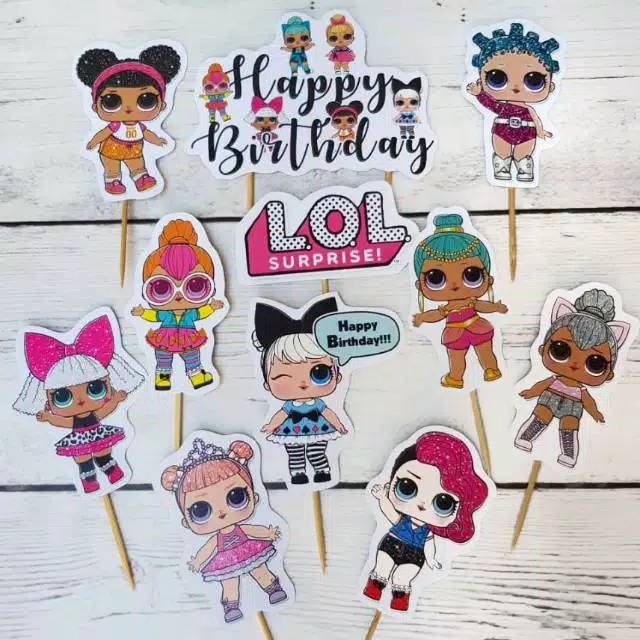 Cake topper karakter LOL,little pony,tayo