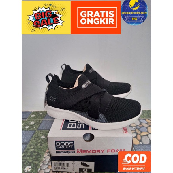 Skechers Bobs Sports Womens (32806BLK)