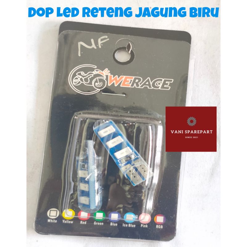 Lampu Dop Led Jelly Reteng Sen Sein Jagung Biru Blue