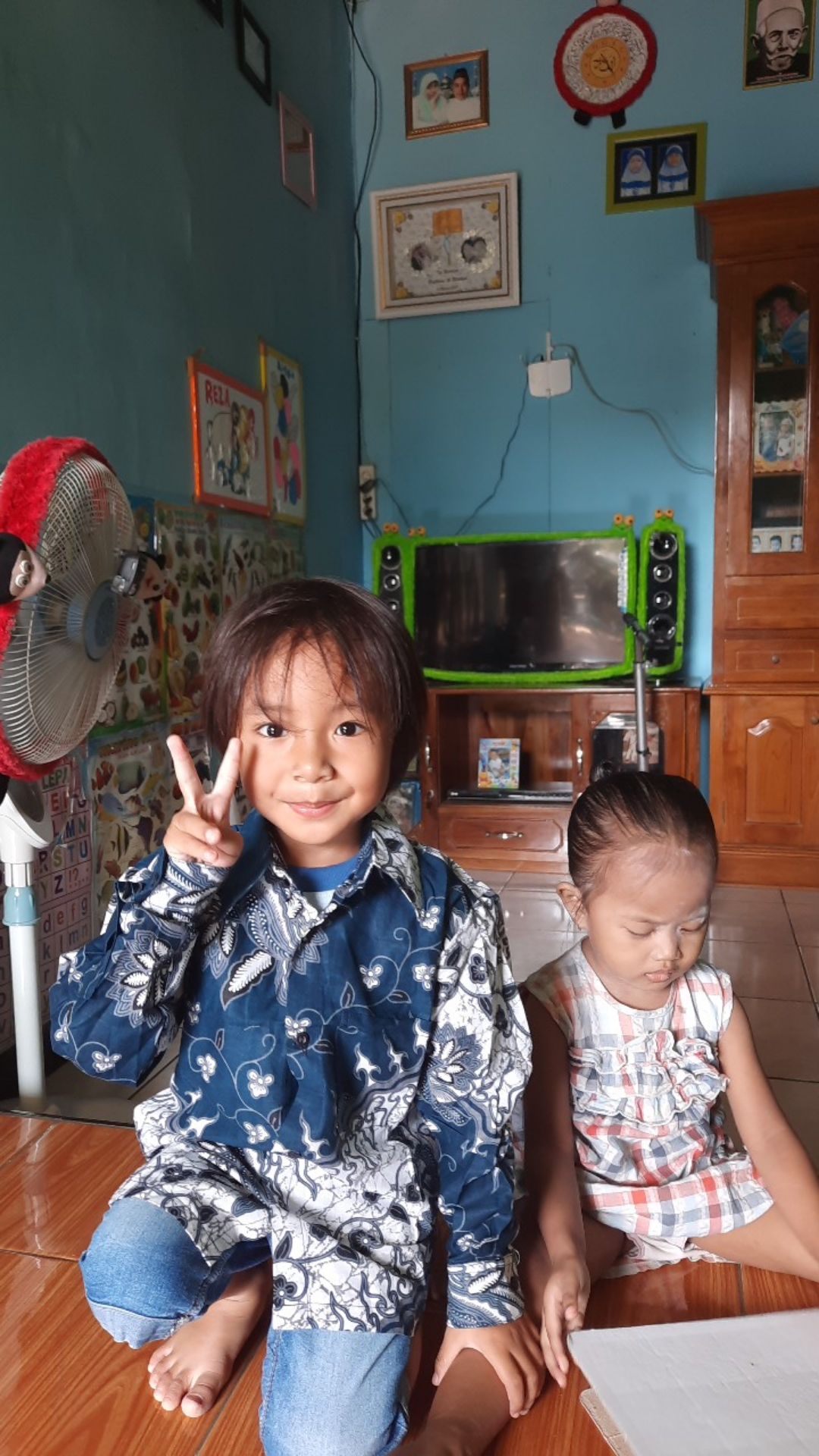 Kemeja Batik Anak / Hem Anak Panjang Laki Laki 1-14 Tahun