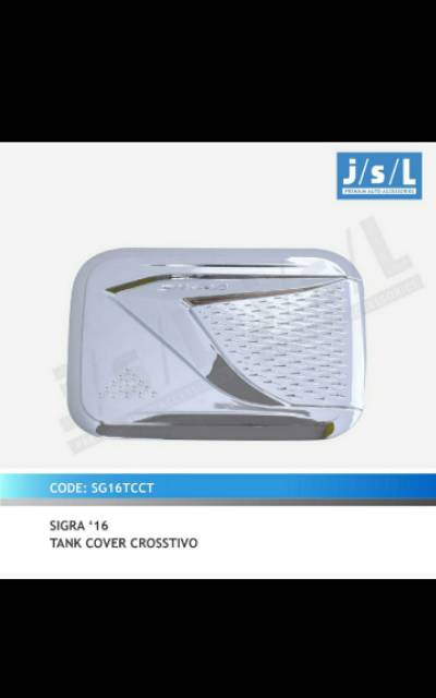 Tank cover mobil calya/ sigra crostivo chrome jsl