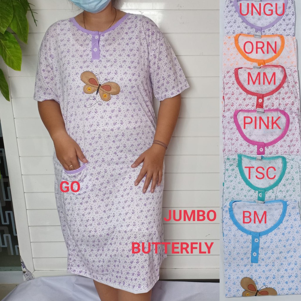 gof DASTER BOBO JUMBO Pakaian Wanita Casual Santai Motif Busui Baju Tidur