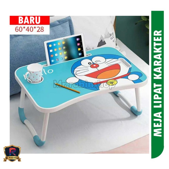 Meja Lipat Belajar Laptop Serbaguna - doraemon