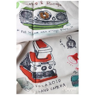 R417 001 Living Vintage Panel Fabric kain katun linen R417 001 Living Vintage Panel Fabric kain katun linen