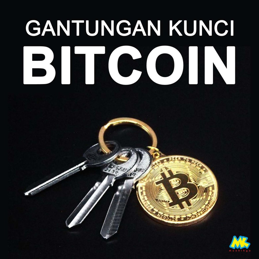 Gantungan Kunci Bitcoin Keychain