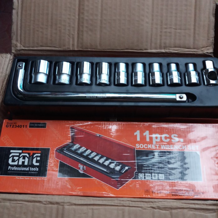 socket wrench set 11pcs GATE/ Kunci shok 11pcs.