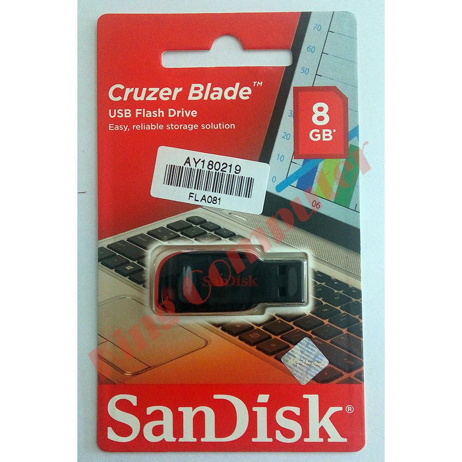 Flashdisk 8GB Sandisk USB2.0 Original/Resmi