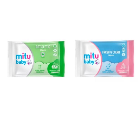 MITU Baby Tisu Basah Fresh &amp; Clean Wipes |  Tissue Blossom Berry Cherry Rose Fressia 4s