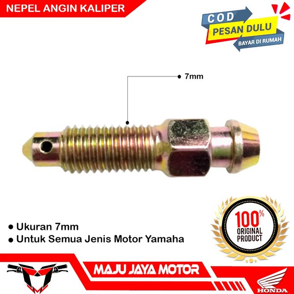 Baut Nepel Bleeder Pembuangan Angin Minyak Rem Kaliper Yamaha M7 7mm