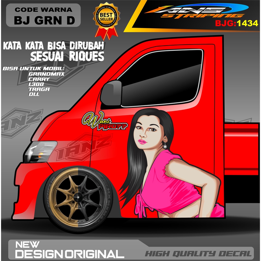 DECAL STIKER PINTU L300 / DECAL PINTU CARRY / STIKER MOBIL PICK UP