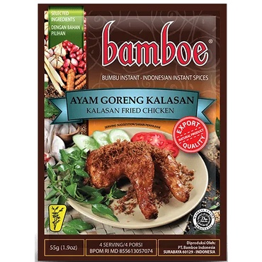 

Bamboe Ayam Goreng Kalasan 55gr Bumbu Instant Fried Chicken