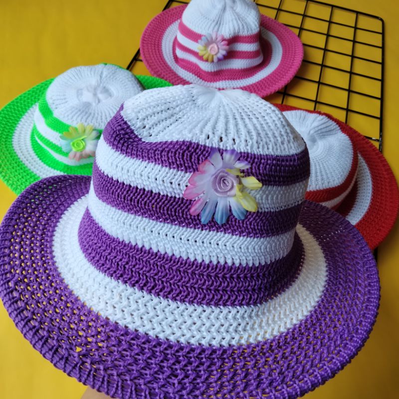 topi pantai dudukuy anak perempuan 1-3 tahun