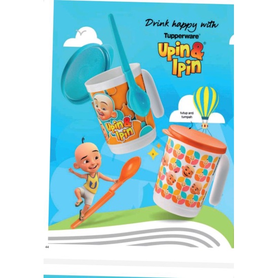 Mug Upin Ipin 2pc Tupperware