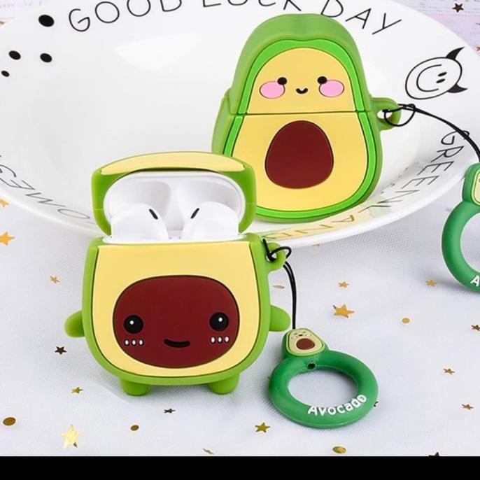 AIRPODS CASE AIRPOD AIRPODS 1 2 INDPODS 12 SILIKON POUCH AVOCADO