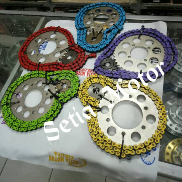 GEAR GIR SSS RX KING GIR SET RANTAI TIPIS SSS OSAKI - RANTAI & GIR - SPAREPART MOTOR