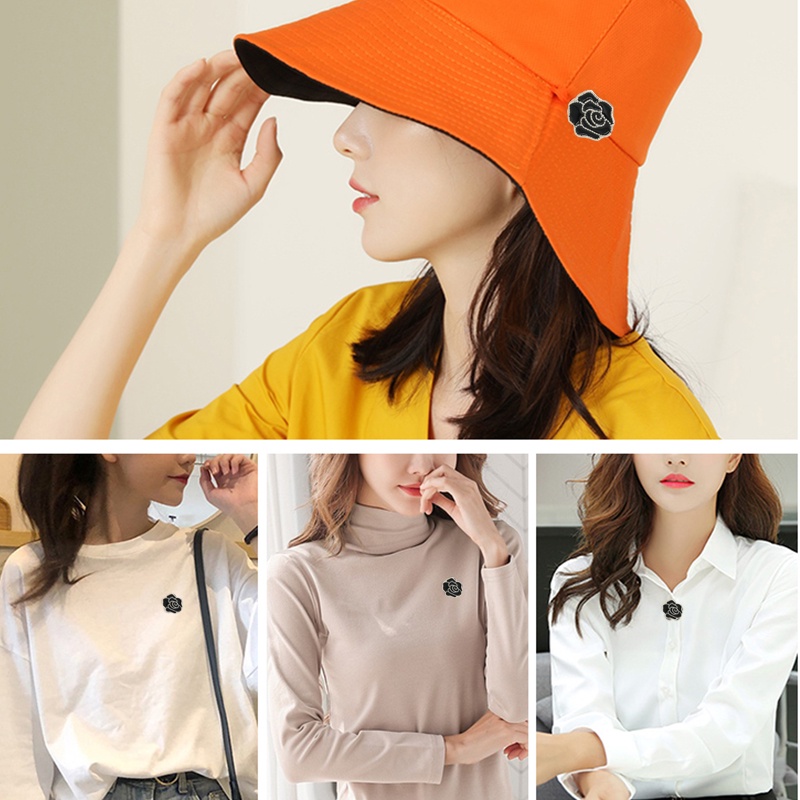 COD Kancing baju Korea bebas jahit gesper anti-silau gesper tersembunyi kancing bros gesper dekoratif kancing dilepas bebas paku Fashion Import ready stock