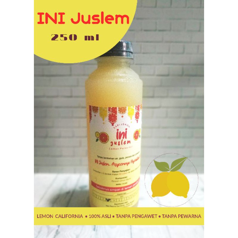 

INI Juslem asli lemon 100% isi 250ml