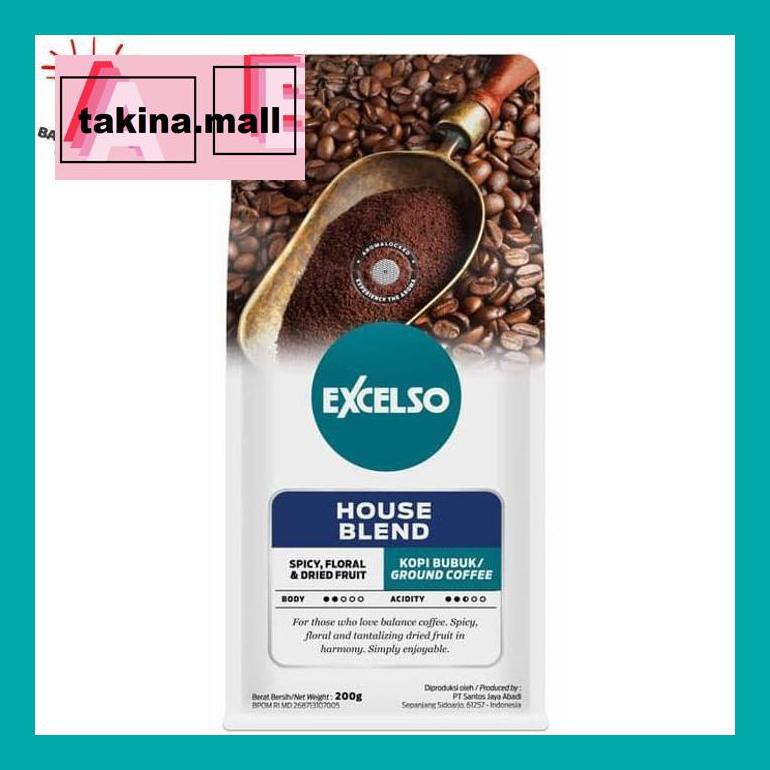

Koptakk0 Excelso House Blend Coffee 200 Gram - Ground / Bubuk Tak05Sc