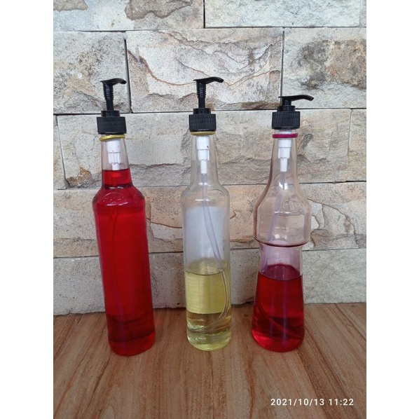 

#TERLARIS Pompa Sirup Hitam / Pompa Botol Sirup / Pump Bottle