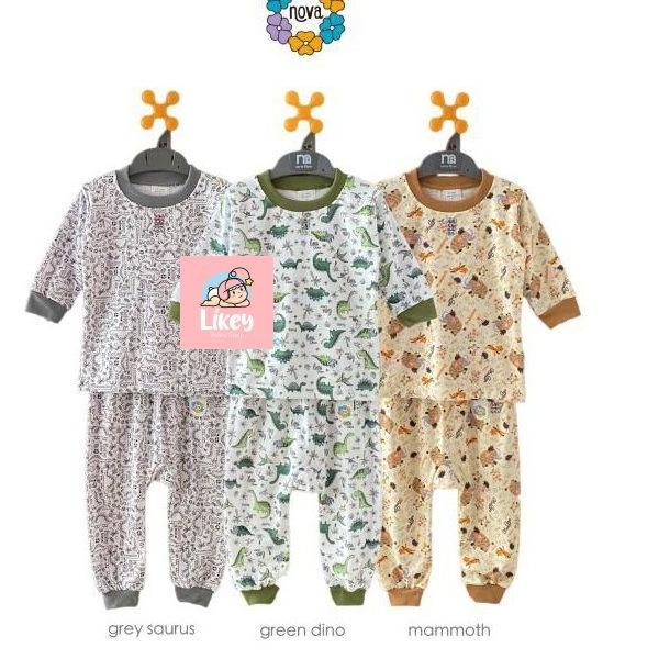 Dijamin Puas NOVA Setelan Bayi/ Anak Oblong Panjang Size 1-3 Tahun