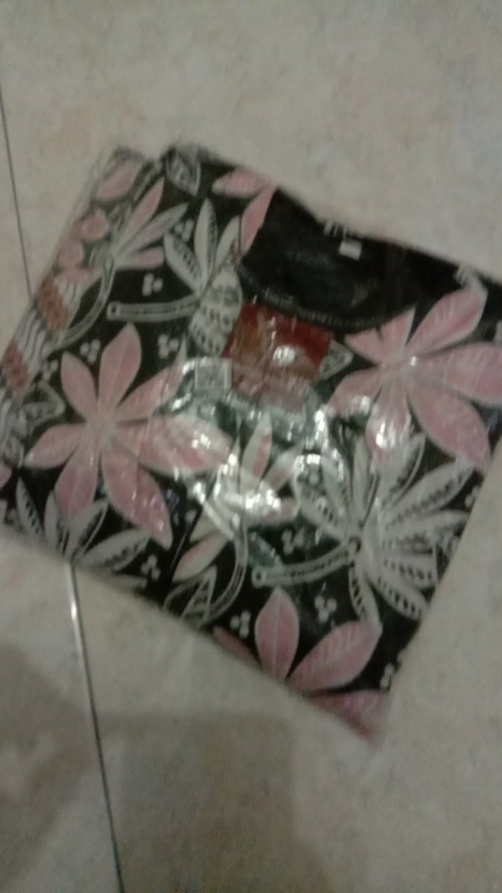 Tey-17 Batik Wanita Asj Sa Hrb026 Kenogo Kemeja Tosca Pendek